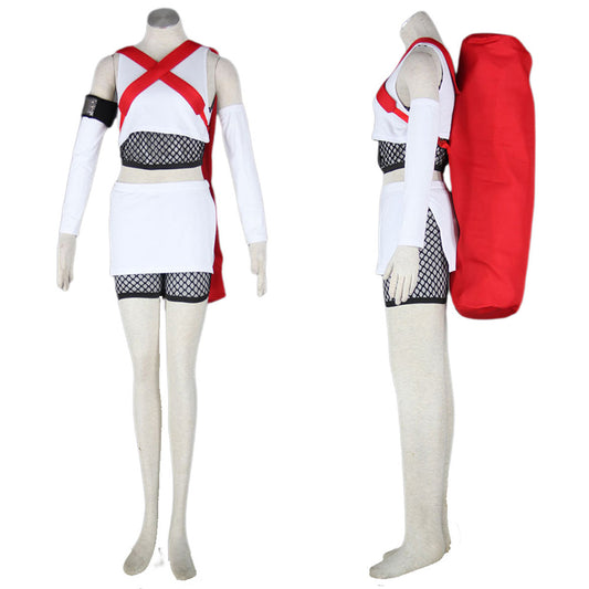 Anime Seven-Tail Wing Ninja Cosplay Outfit Kit with Shoes for Women and Kids