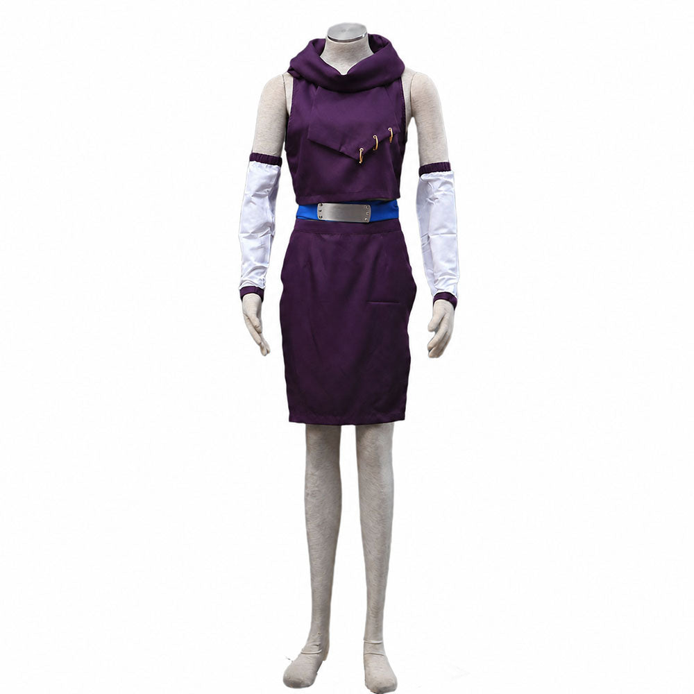 Anime Blonde Mind Transfer Ninja Girl Cosplay Costume Kit for Women and Kids