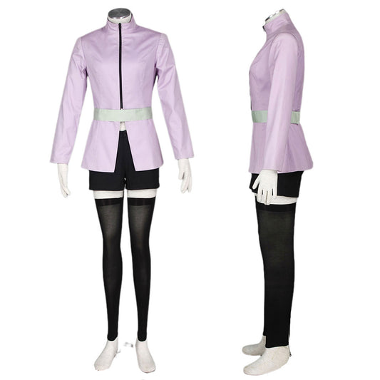 Anime Red-Haired Glasses Ninja Cosplay Costume Full Outfit Kit for Women and Kids