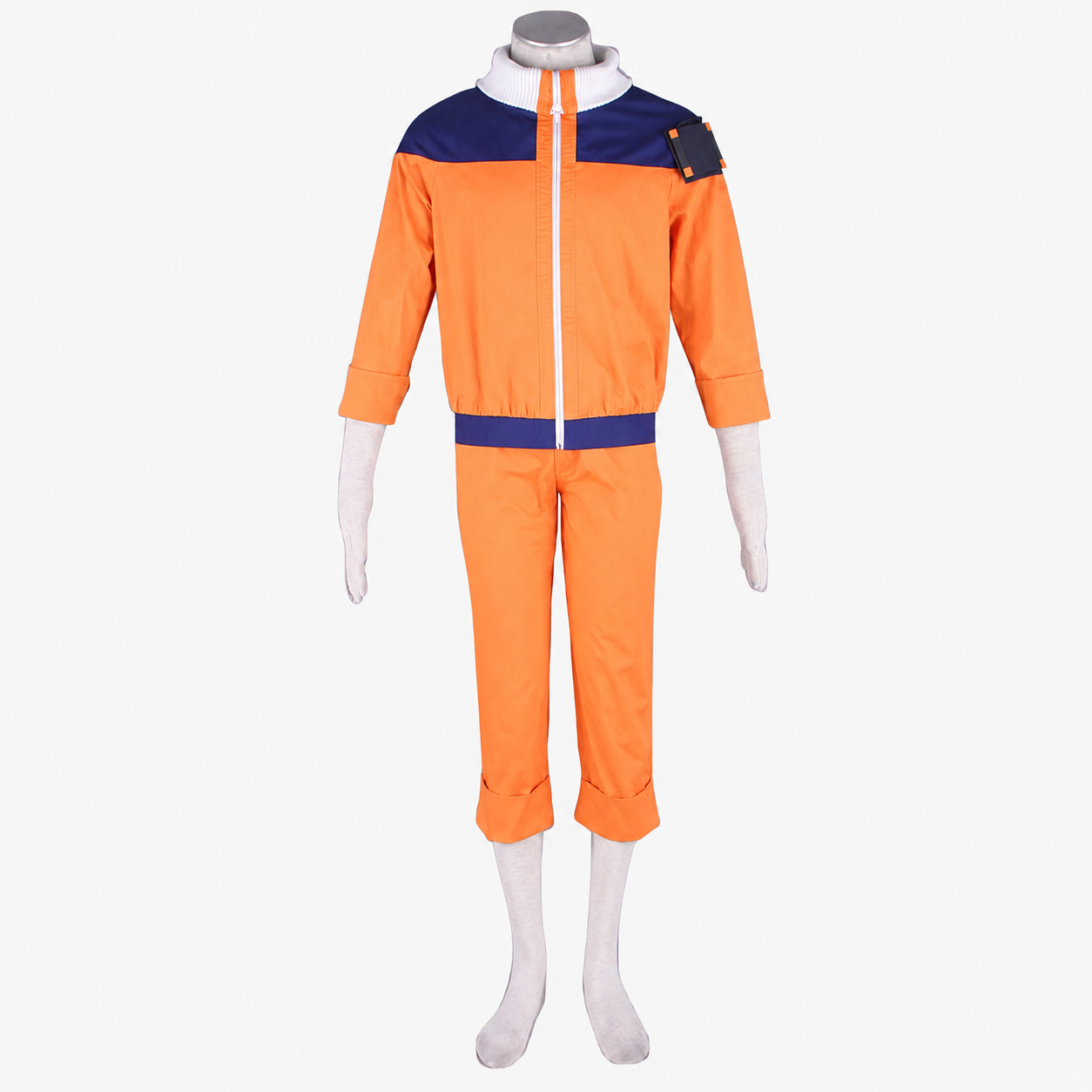 Anime Blonde Fox Spirit Ninja Childhood Cosplay Costume for Adults and Kids