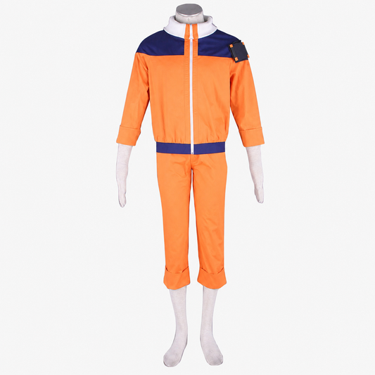 Anime Blonde Fox Spirit Ninja Childhood Cosplay Costume for Adults and Kids