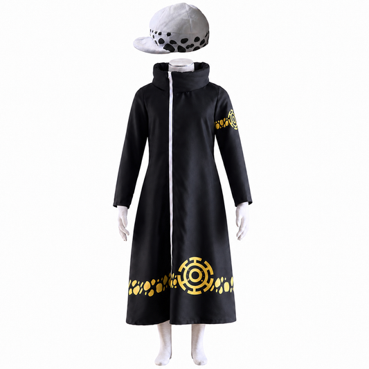 Anime Pirate Surgeon Captain Cosplay Costume Robe with Hat