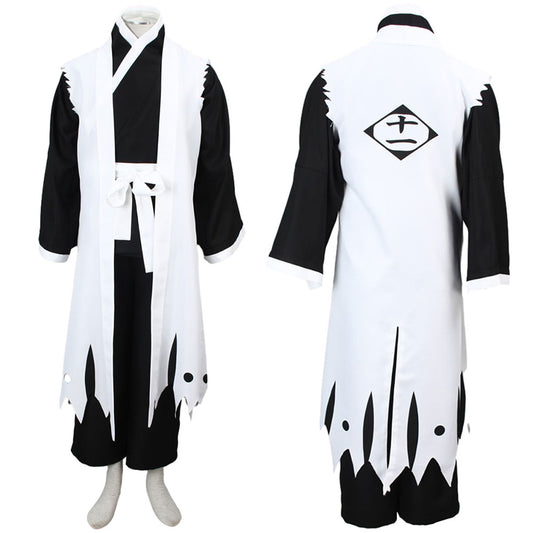 11th Captain Cosplay Costume Ragged White Cloak Robe Kit