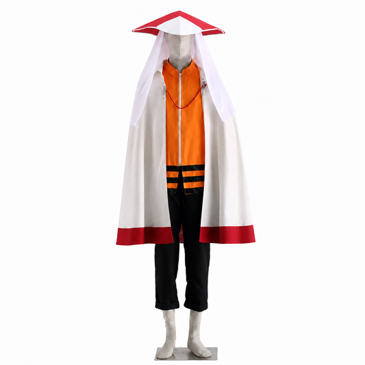 Anime Seventh Village Leader Cosplay Costume Kit with Hat for Men and Kids