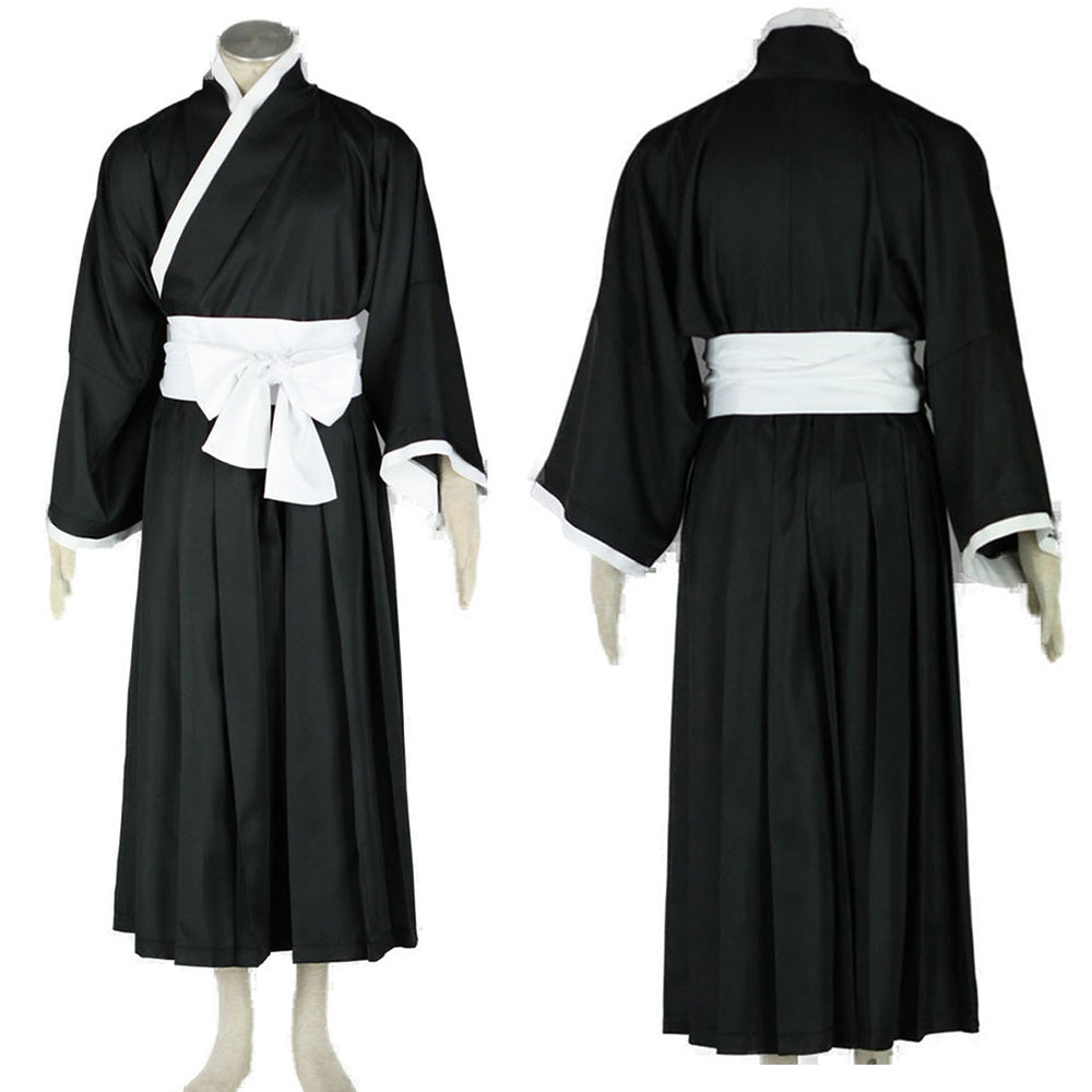 Black Cosplay Kimono Robe Outfit Kit