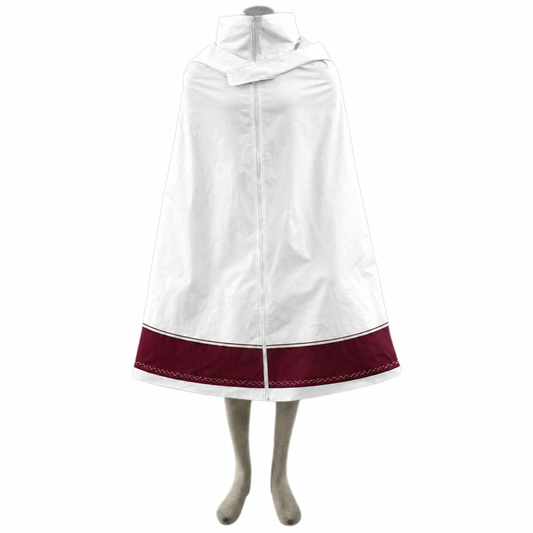 Anime Hidden Village Ninja Cosplay Costume White Cloak for Adults and Kids