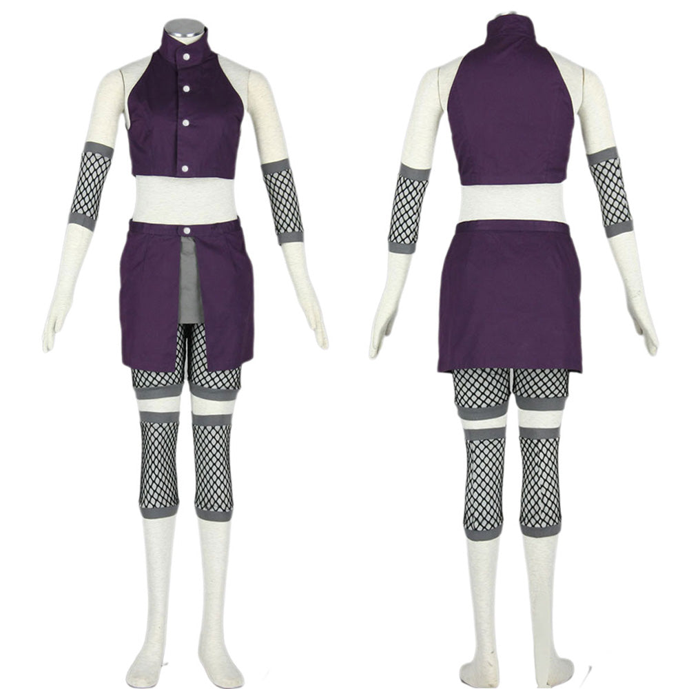 Anime Blonde Floral Ninja Cosplay Costume Kit for Women and Kids