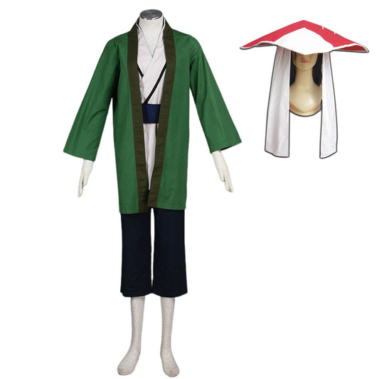 Anime Costume Fifth Village Leader Cosplay Outfit Kit with Hat for Women and Kids