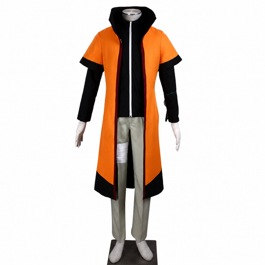 Anime Sixth Village Leader Orange Hero Cosplay Outfit Kit for Men and Kids