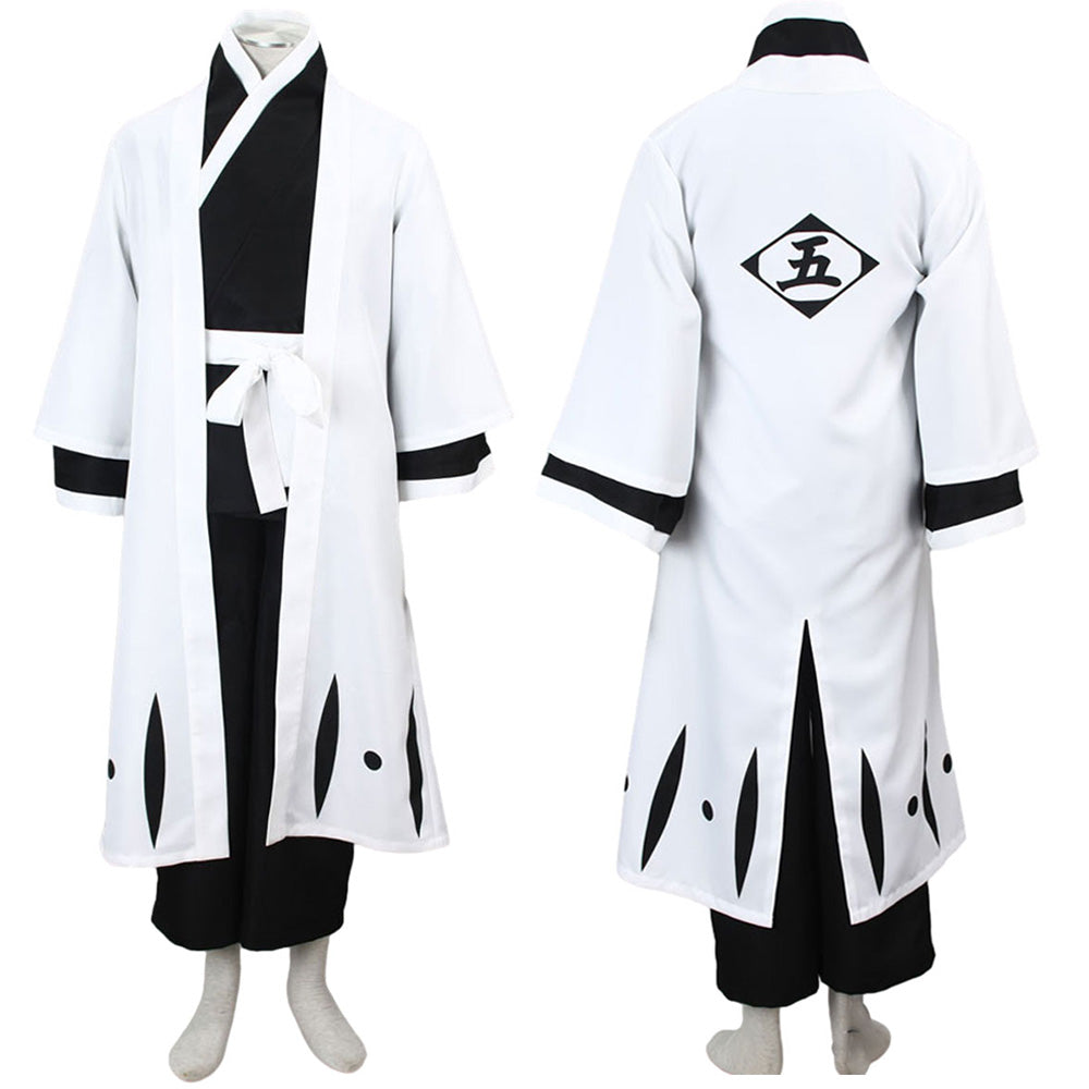 5th Division Captain Cosplay White Cloak Robe Kit