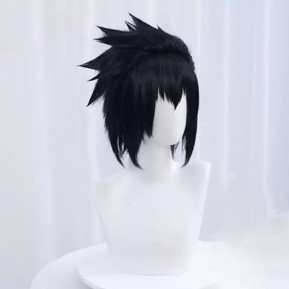 Naruto Shippuden Uchiha Sasuke Snake Organization Costume Outfit Kit with Wig