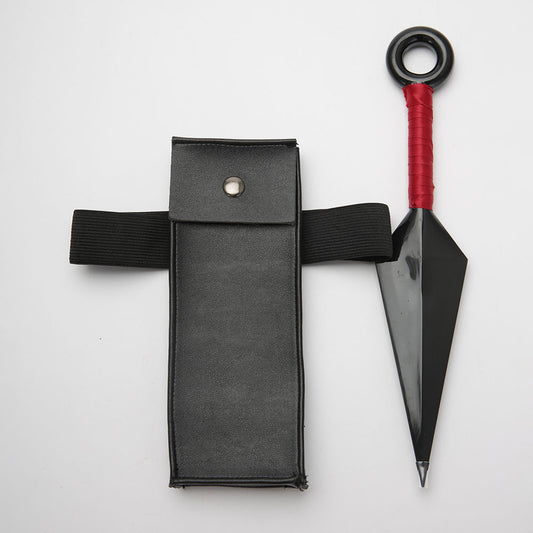 Anime Ninja Cosplay Leg Bag with Kunai Toy with Classic Ninja Headband Accessories