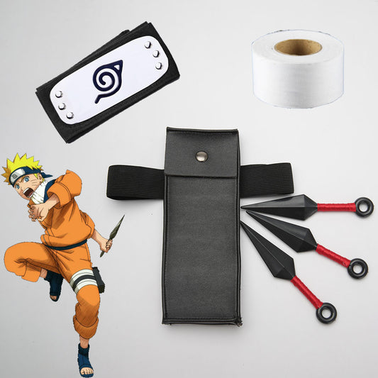 3 PCS Naruto Costume Naruto Kakashi Sakura Cosplay  Leg Holster with Headband