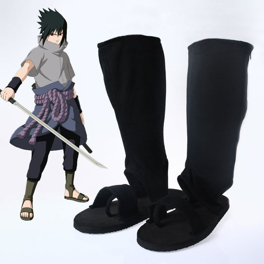 Anime Naruto Costume Sasuke Cosplay Sandals Boots for Men and Kids