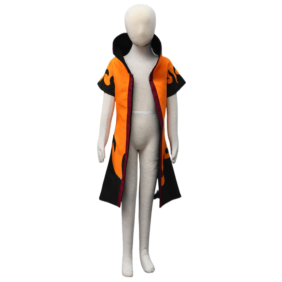 Anime Naruto Costume Naruto 6th Hokage Cosplay Costume Orange Cloak for Men and Kids