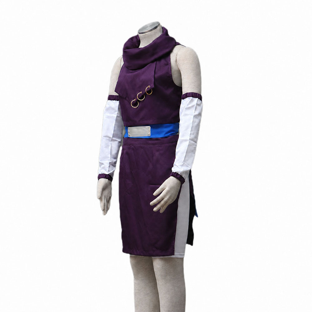 Anime Blonde Mind Transfer Ninja Girl Cosplay Costume Kit for Women and Kids