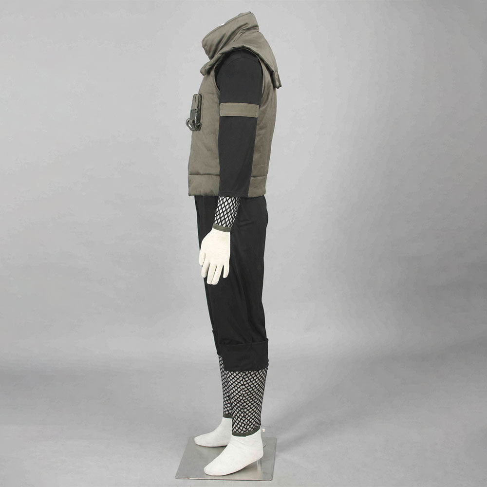 Shadow Ninja Cosplay Costume Full Outfit Kit with Ninja Arm Band For Men and Kids