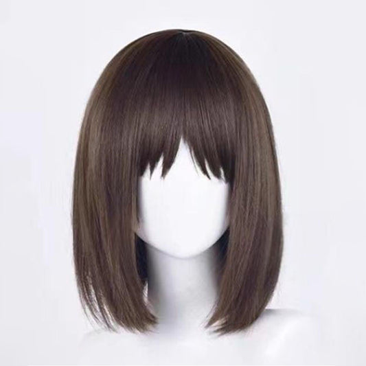Anime Costume Brown-Haired Ninja Cosplay Wig with Headband