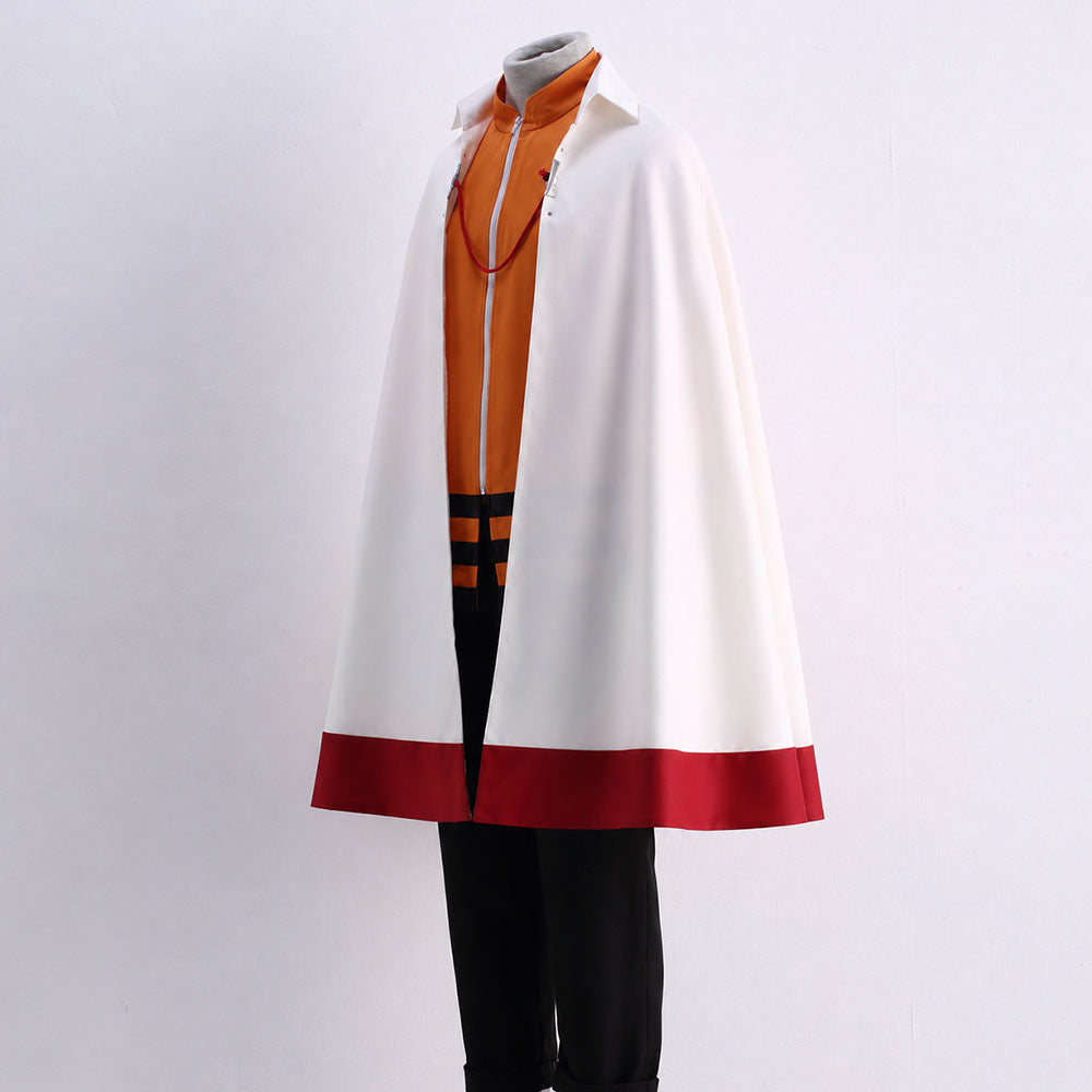 Anime Seventh Village Leader White Cloak Costume for Adults and Kids
