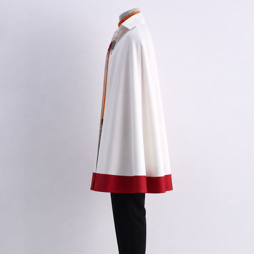 Anime Seventh Village Leader White Cloak Costume for Adults and Kids