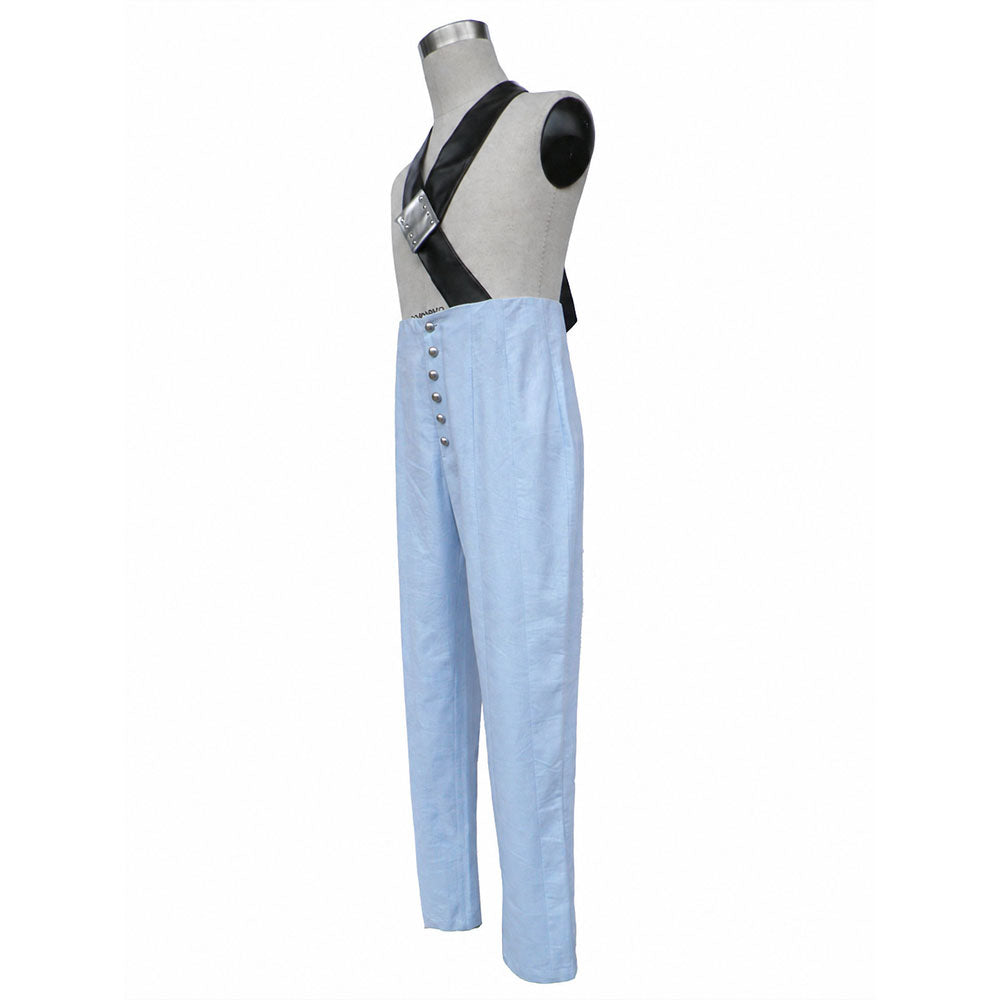 Anime Hidden Mist Swordsman Shirtless Cosplay Outfit Kit with Shoes for Men and Kids