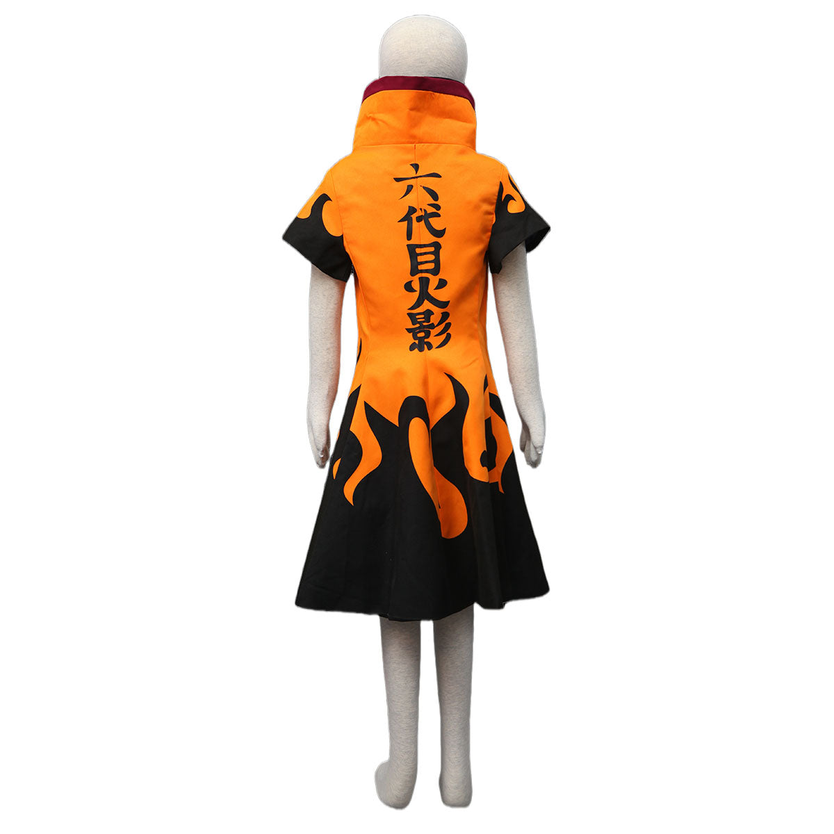 Anime Naruto Costume Naruto 6th Hokage Cosplay Costume Orange Cloak for Men and Kids