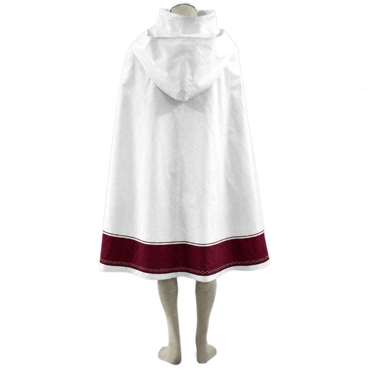 Anime Hidden Village Ninja Cosplay Costume White Cloak for Adults and Kids