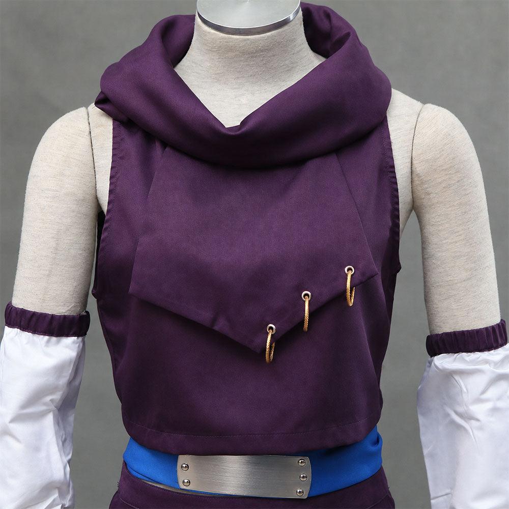 Anime Blonde Mind Transfer Ninja Girl Cosplay Costume Kit for Women and Kids
