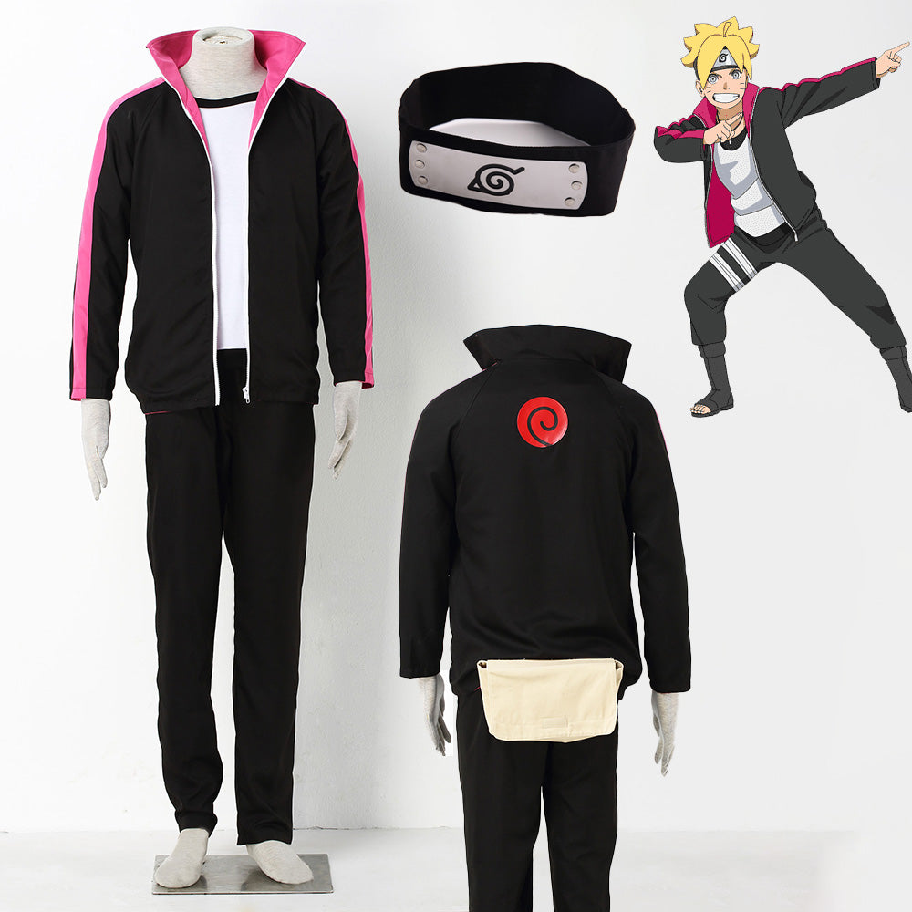 Anime Naruto Boruto Costume Boruto Cosplay Uniform Kit for Men and Kids