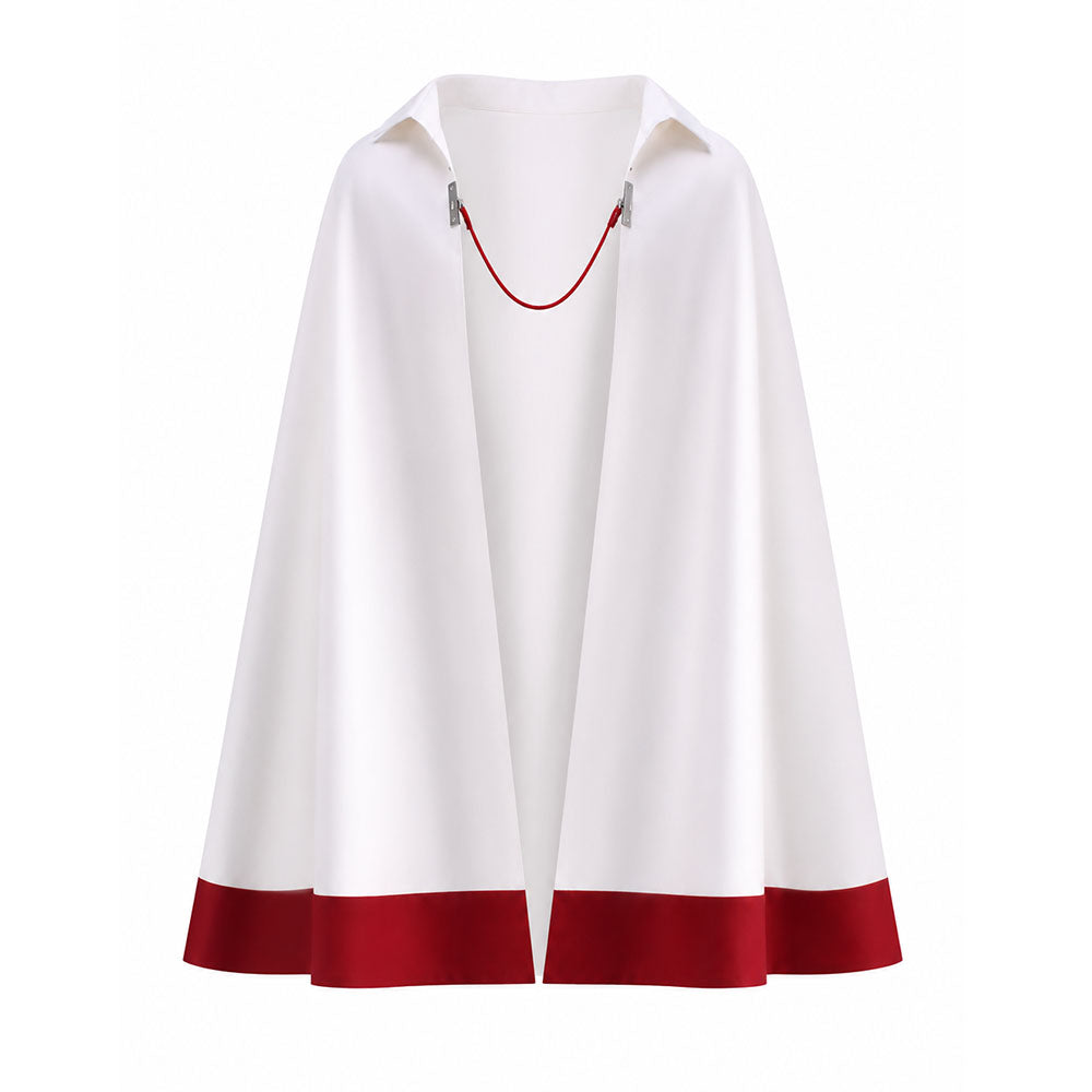 Anime Seventh Village Leader White Cloak Costume for Adults and Kids