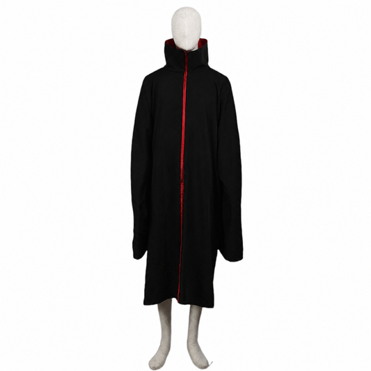 Red Clouds Version Available - Anime Pierced Face Rinne Eye Ninja Cosplay Cloak with Headband for Adults Kids