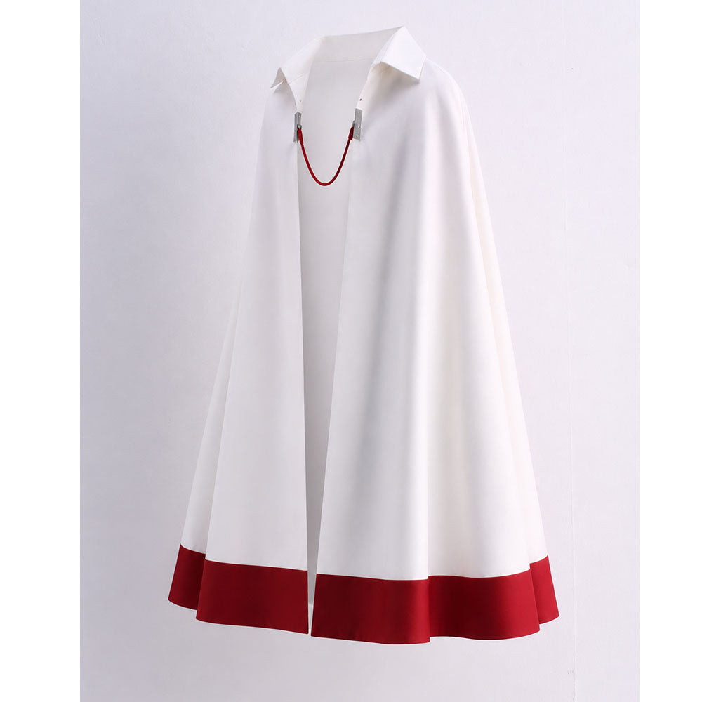 Anime Seventh Village Leader White Cloak Costume for Adults and Kids