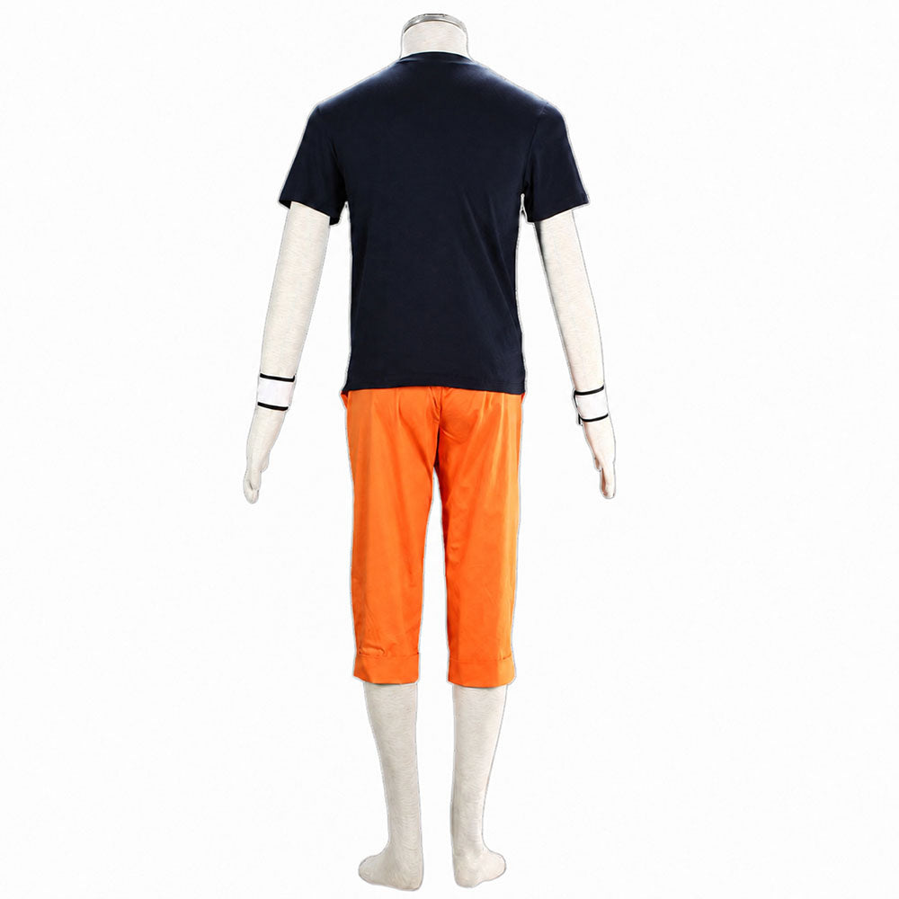 Anime Movie Red Clover Mission Fox Spirit Orange Ninja Cosplay Costume for Men and Kids