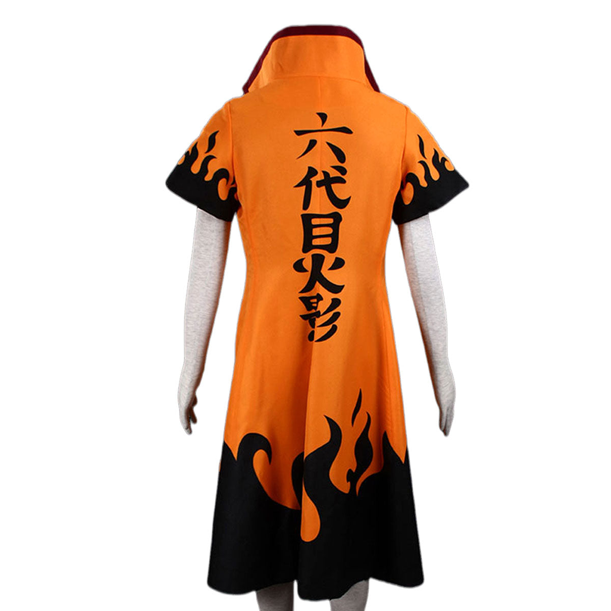 Anime Naruto Costume Naruto 6th Hokage Cosplay Costume Orange Cloak for Men and Kids