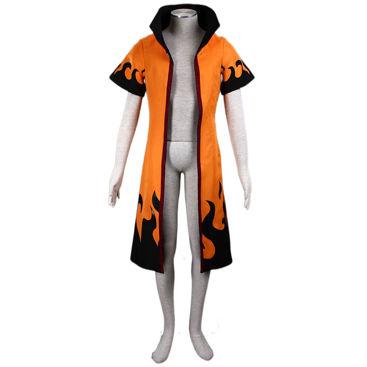 Anime Naruto Costume Naruto 6th Hokage Cosplay Costume Orange Cloak for Men and Kids
