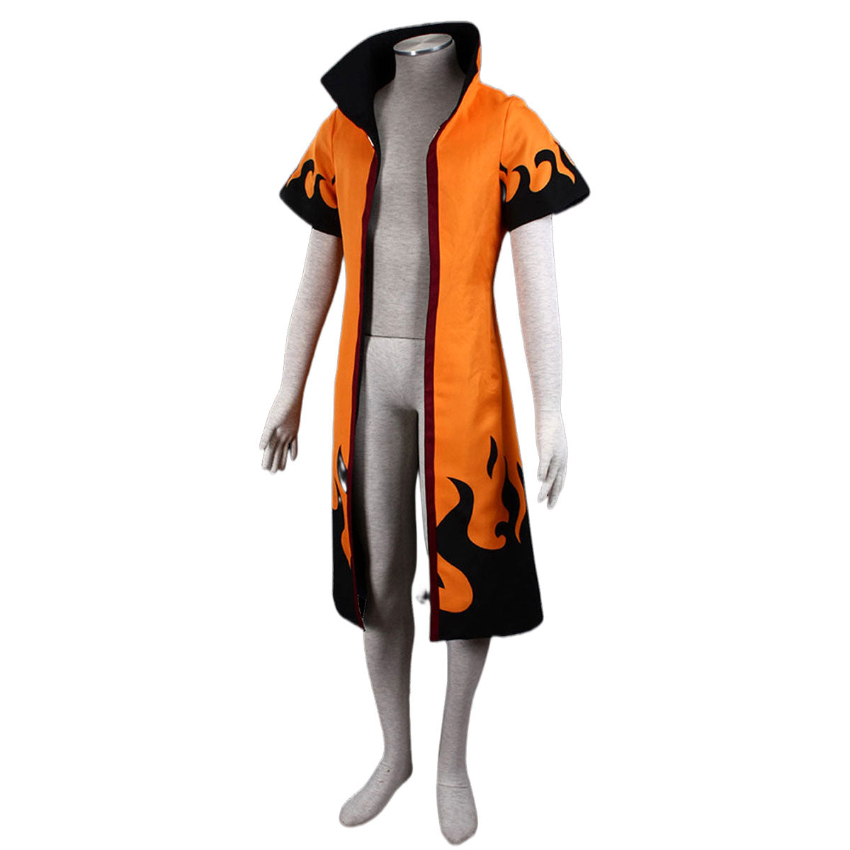 Anime Naruto Costume Naruto 6th Hokage Cosplay Costume Orange Cloak for Men and Kids